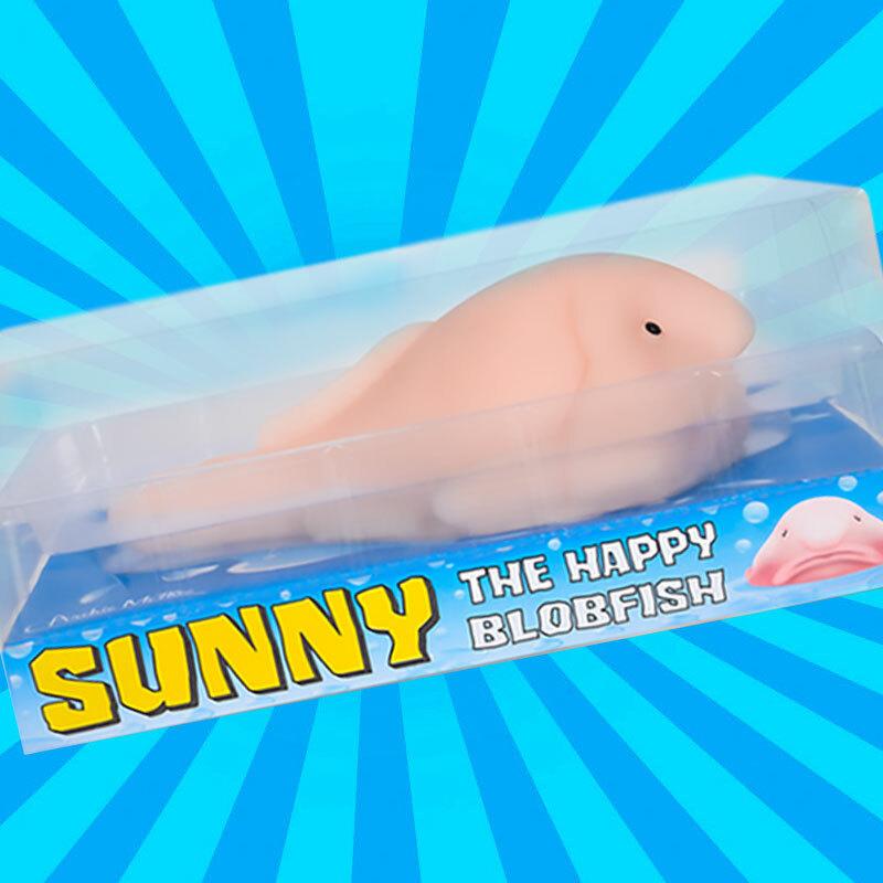 Sunny the Happy BLOBFISH - Squishy Stress Fidget Novelty Toy - Archie McPhee