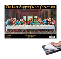 Set of 40 Paper Placemats - THE LAST SUPPER - Funny Jesus GaG - Archie McPhee