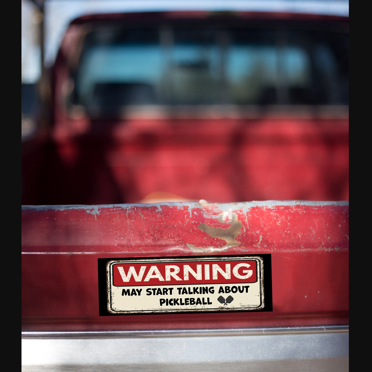 ⚠️ WARNING ⚠️ 🎾 Pickleball Talker 🥎 Funny Bumper Car Magnet | Made in USA