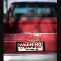 ⚠️ WARNING ⚠️ 🎾 Pickleball Talker 🥎 Funny Bumper Car Magnet | Made in USA