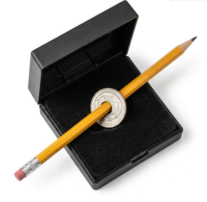 ✨ Pen-Thru-Quarter Magic Coin Trick 👀 Melt Metal Like a Wizard! ✨😲