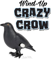 Wind-Up Crazy Crow  - Walking Classic Toy Bird Figure - Archie McPhee