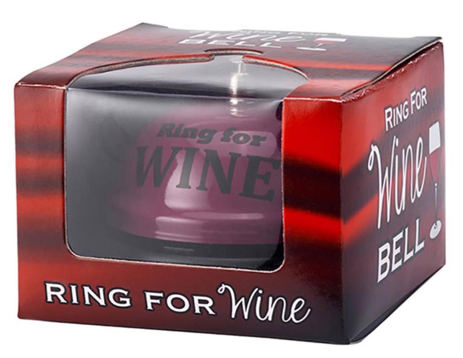 RING FOR WINE BELL - Kitchen Office Desk Drink Bar Room Table Home Accessory