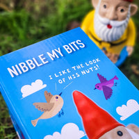 Naughty Garden Gnome Bird Feeder: Nibble my bits! - Cute Gift