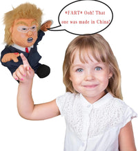Pull My Finger 💨 Farting Donald Trump Plush Figure Doll 😂 With Animated Hair💨
