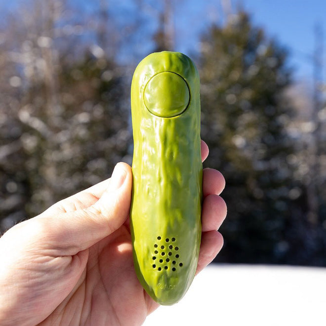 YODELLING PICKLE - Yodel-Ay Eee-Ooo Musical Sound Gag Gift Toy - Archie McPhee